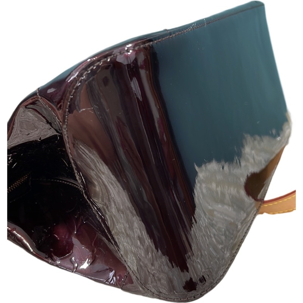 Louis Vuitton Amarante Vernis Patent Rosewood Shoulder Bag Satchel Burgundy - Picture 7 of 12